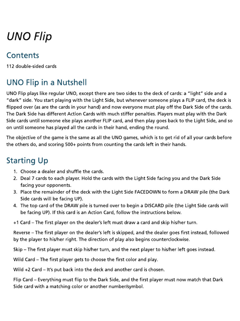 UNO Flip | PDF