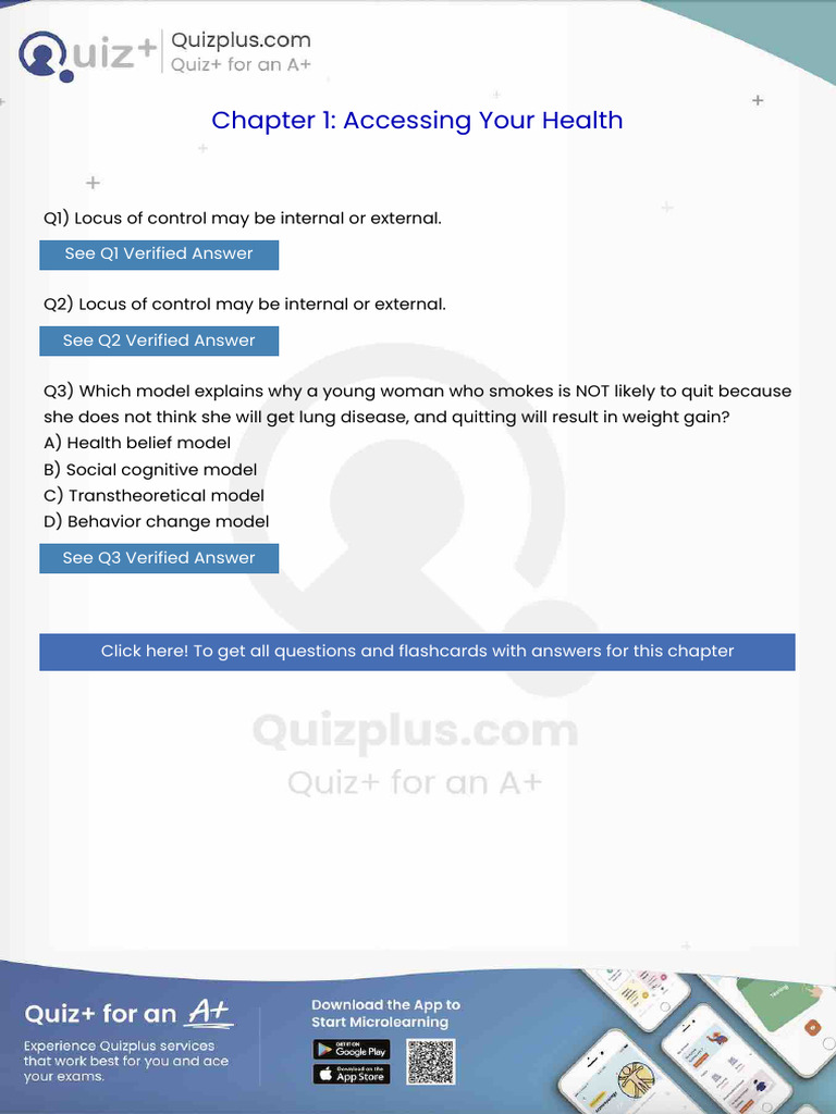 Locus of Control May Be Internal or External | PDF | Diabetes | Infection