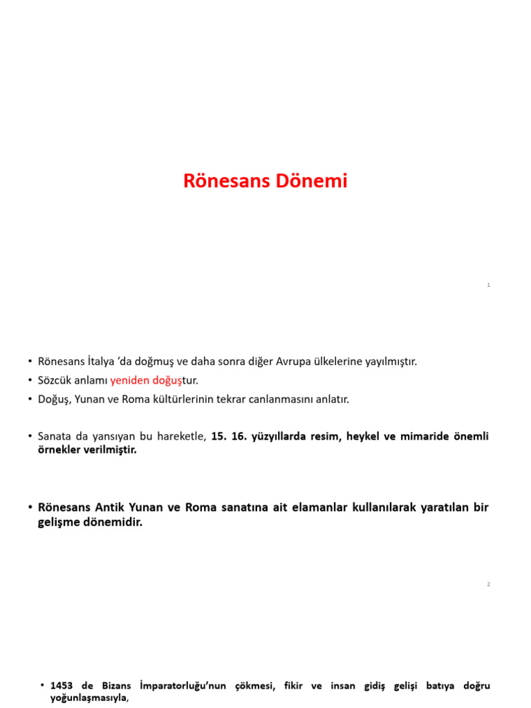 5 Ronesans | PDF