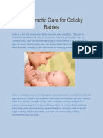 Chiropractic Care For Colicky Babies