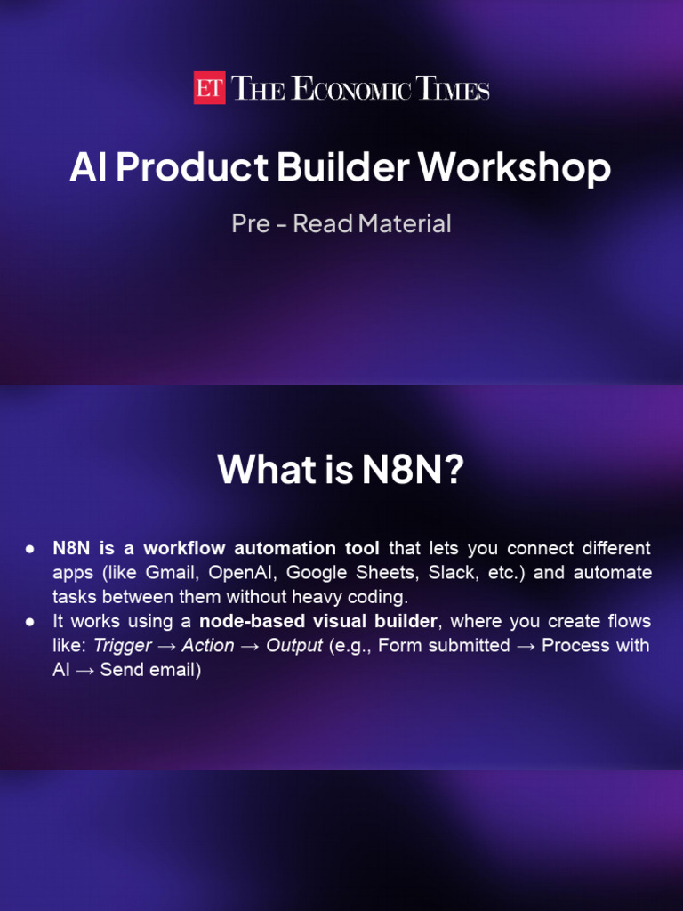 Pre-Read AI Workflow | PDF