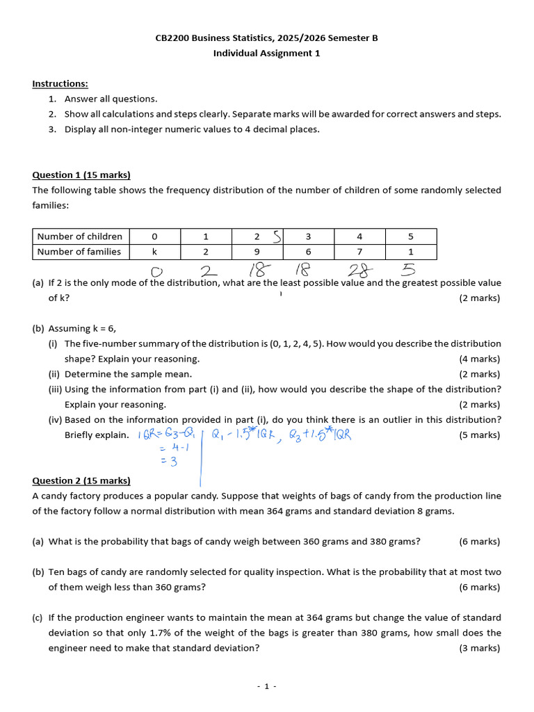 CB2200 Assignment+1+Question | PDF
