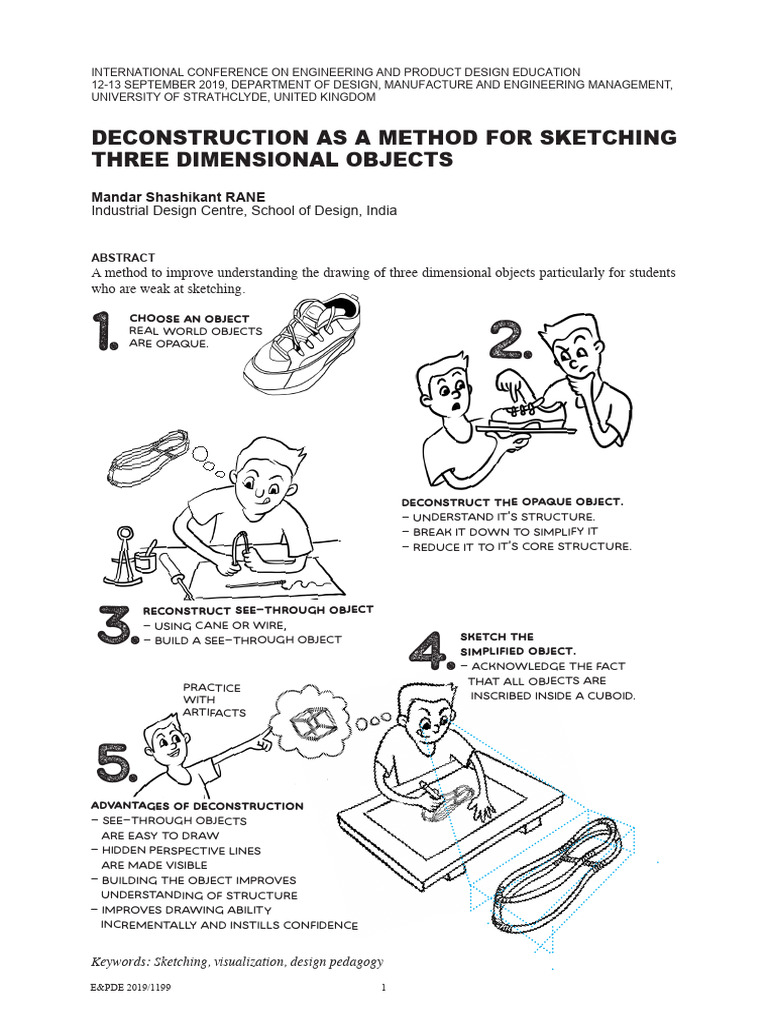 10 Deconstruction As A Method For Sketching Three Dimensional Objects | PDF