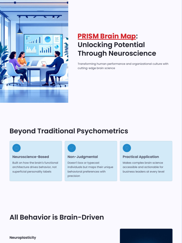 PRISM Brain Map - Neuroscience-Based Self-Awareness Tool | PDF | Brain ...