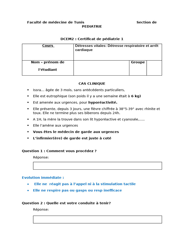 Cas Clinique 2 | PDF