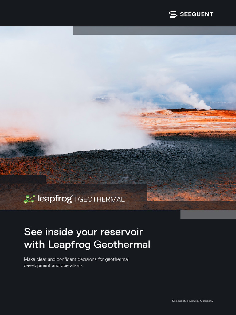 Seequent Leapfrog Geothermal Brochure | PDF | Geology | Visualization ...