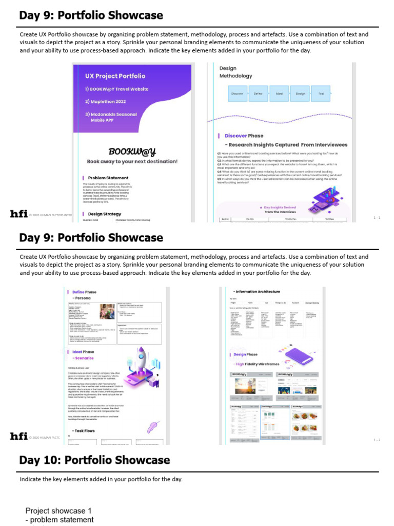 Day 9 - Portfolio Showcase | PDF