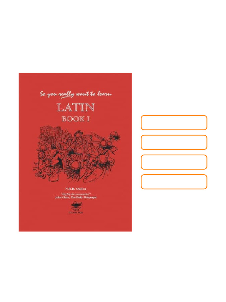 So You Really Want To Learn Latin Book 1 Nicholas Ray Randle Oulton ...