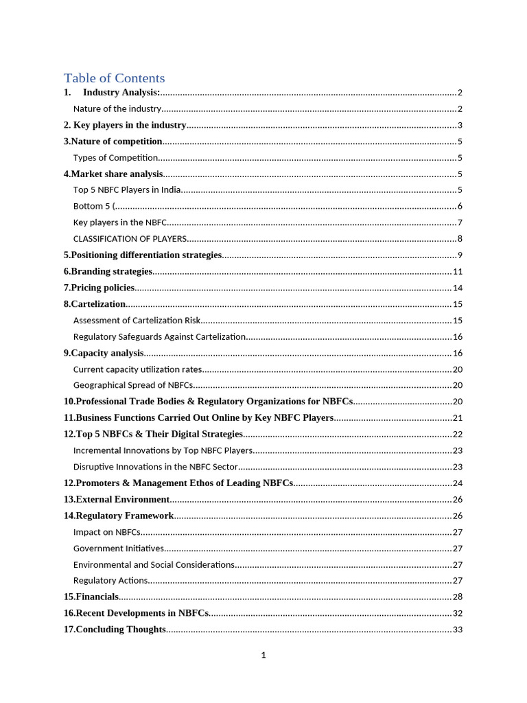 Nbfc Analysis 2 | PDF