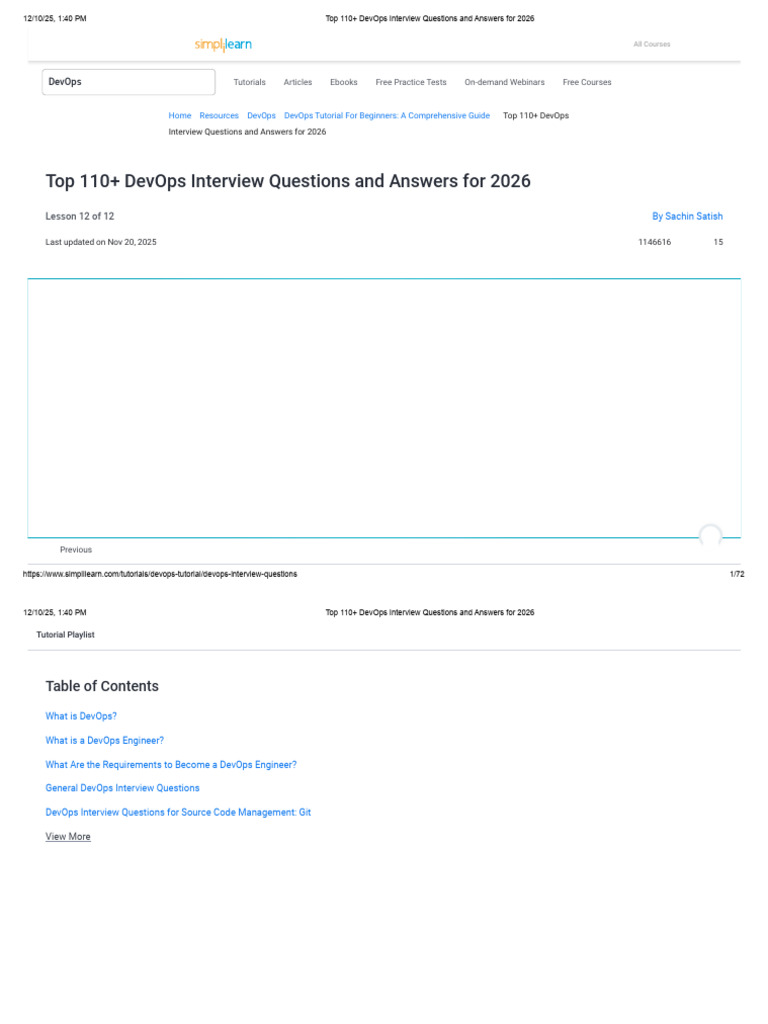 Top 110+ DevOps Interview Questions and Answers For 2026 | PDF ...