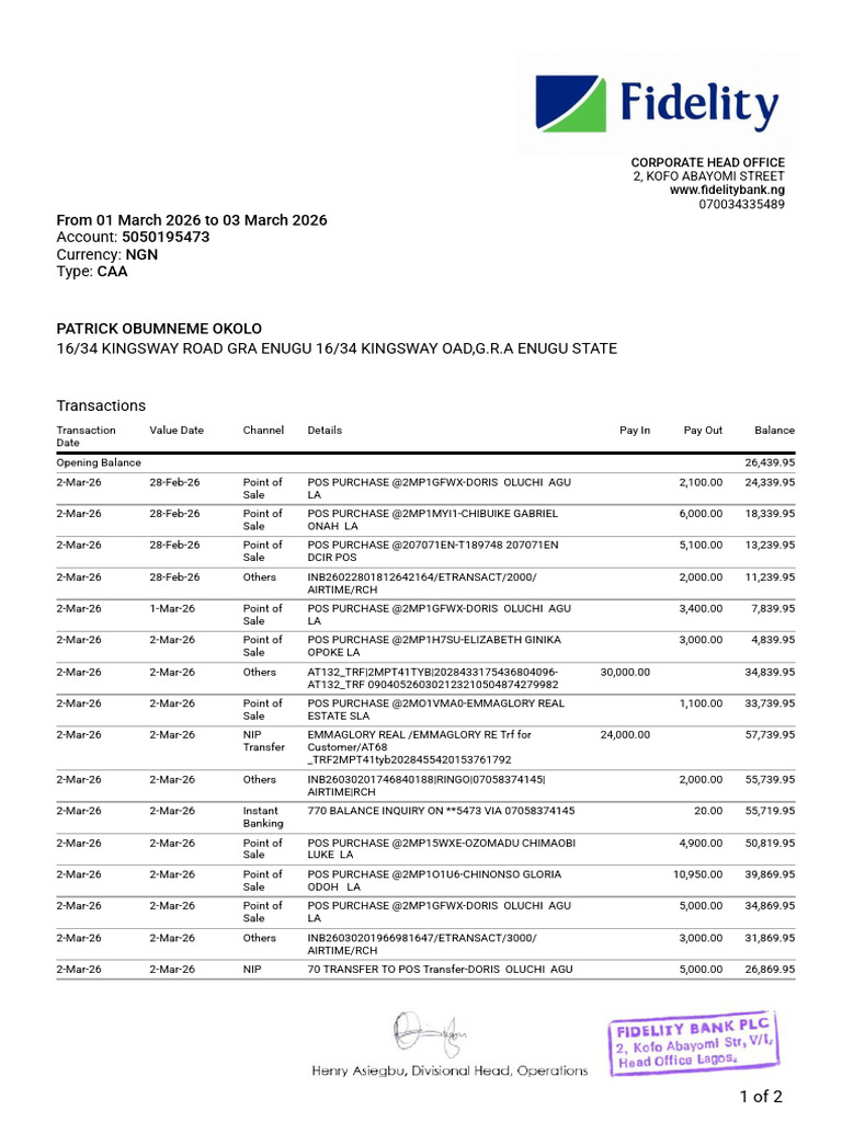 Account Statement 5473 | PDF | Payments