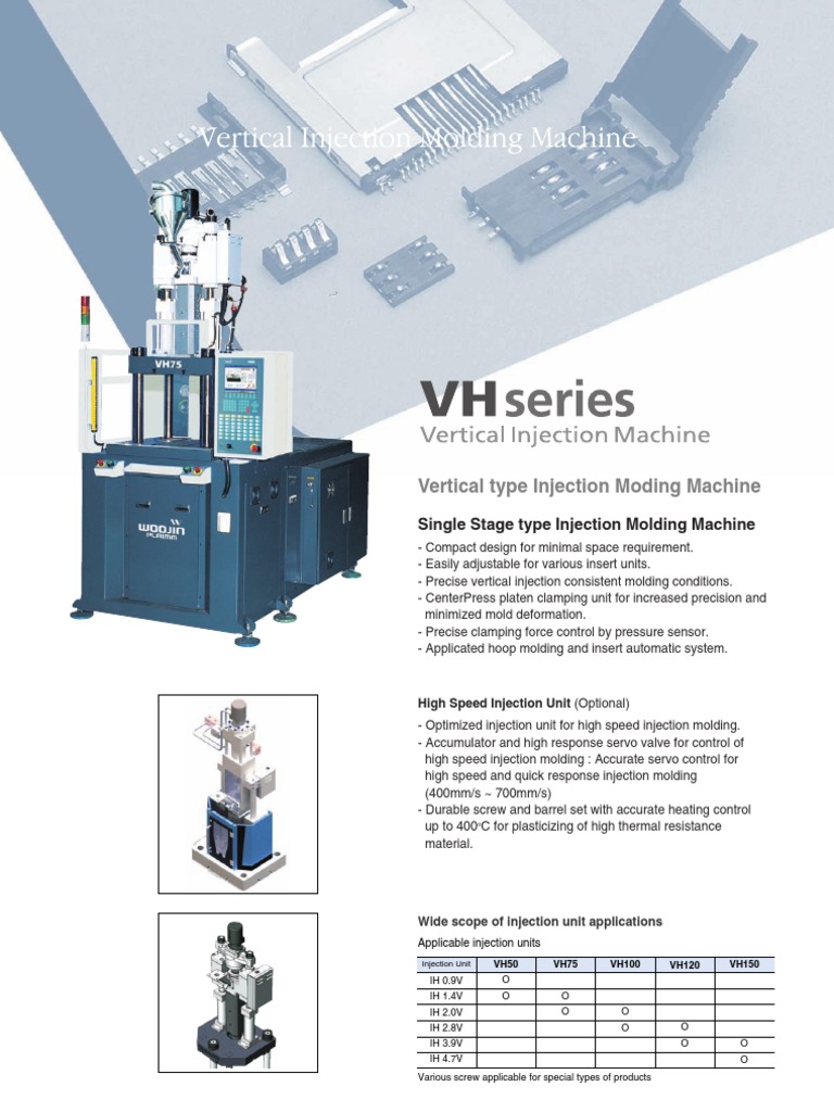 Woojin Injection Molding Machine Specs | PDF | Servomechanism ...