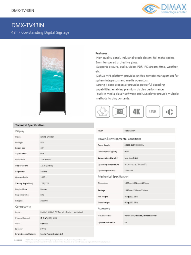 Dimax Technology Center | PDF | Consumer Electronics | Display Technology