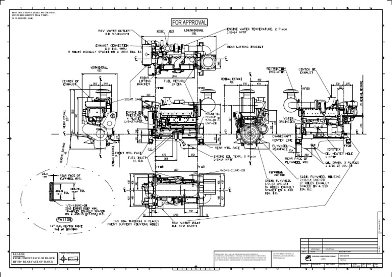 N855-M Engine - Drawings R1-Model - PDF R2 | PDF