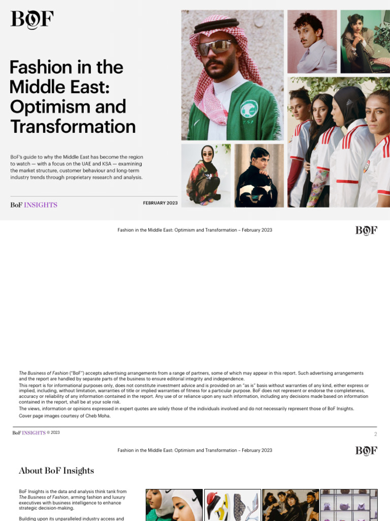 BoF Insights - Fashion in The Middle East - Optimism and Transformation ...