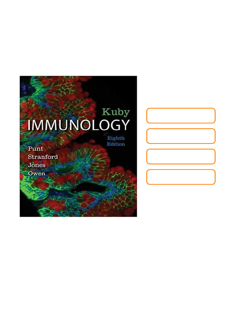 Kuby Immunology 8th Edition by Jenni Punt Available Any Format | PDF ...