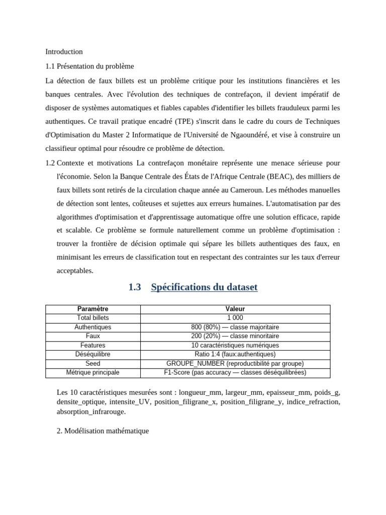 Rapport TP | PDF | Machine à vecteurs de support | Optimisation ...
