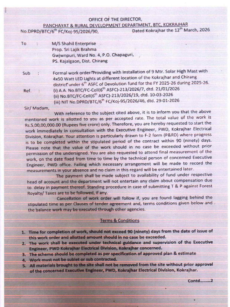 Work Order 80 | PDF