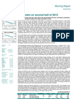 Weak Start On Second Half of 2012: Morning Report