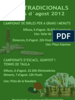 Cartell Jocs Tradicionals 2012