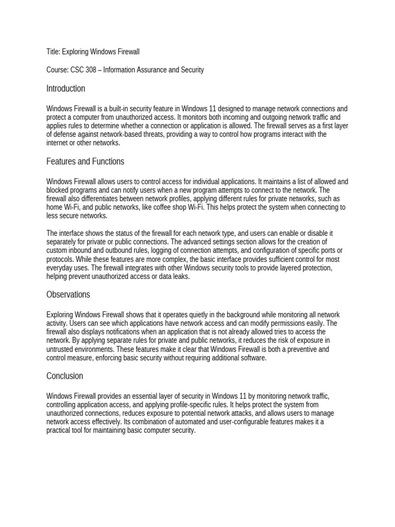 Firewall | PDF | Firewall (Computing) | Computer Security