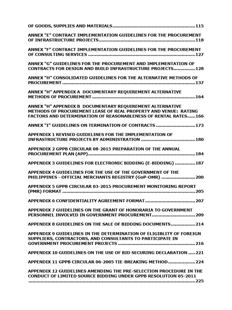 Updated Implementing Rules and Regulations - Annexes | PDF