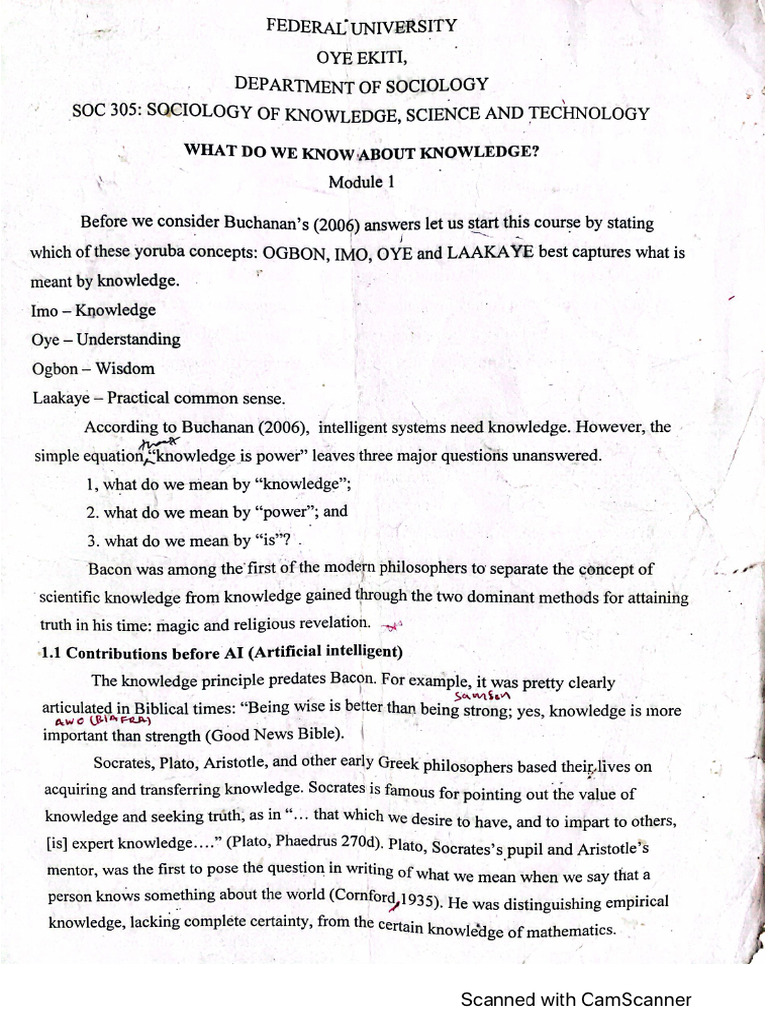 Soc 305 Note | PDF