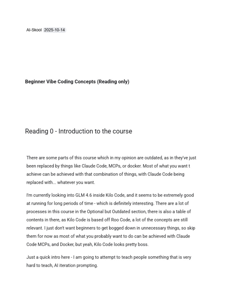 Beginner Vibe Coding Concepts | PDF | Directory (Computing) | Computer ...