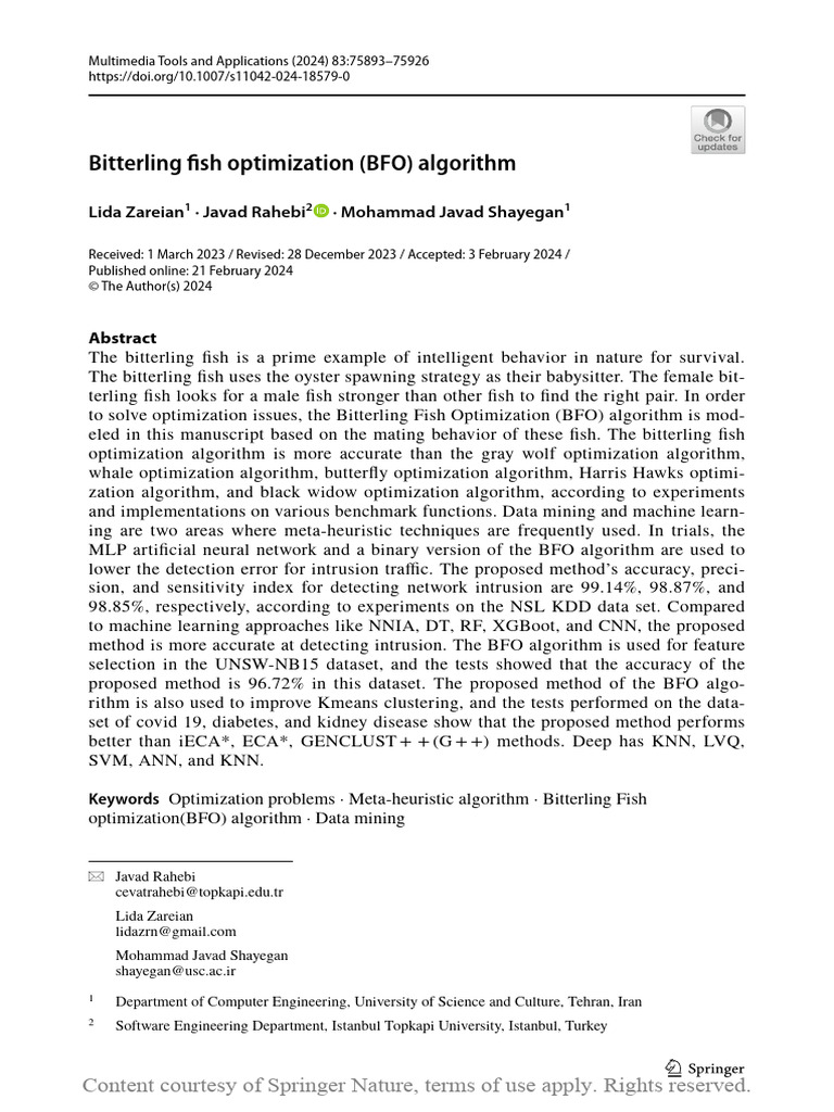Bfo 32 | PDF | Cluster Analysis | Mathematical Optimization