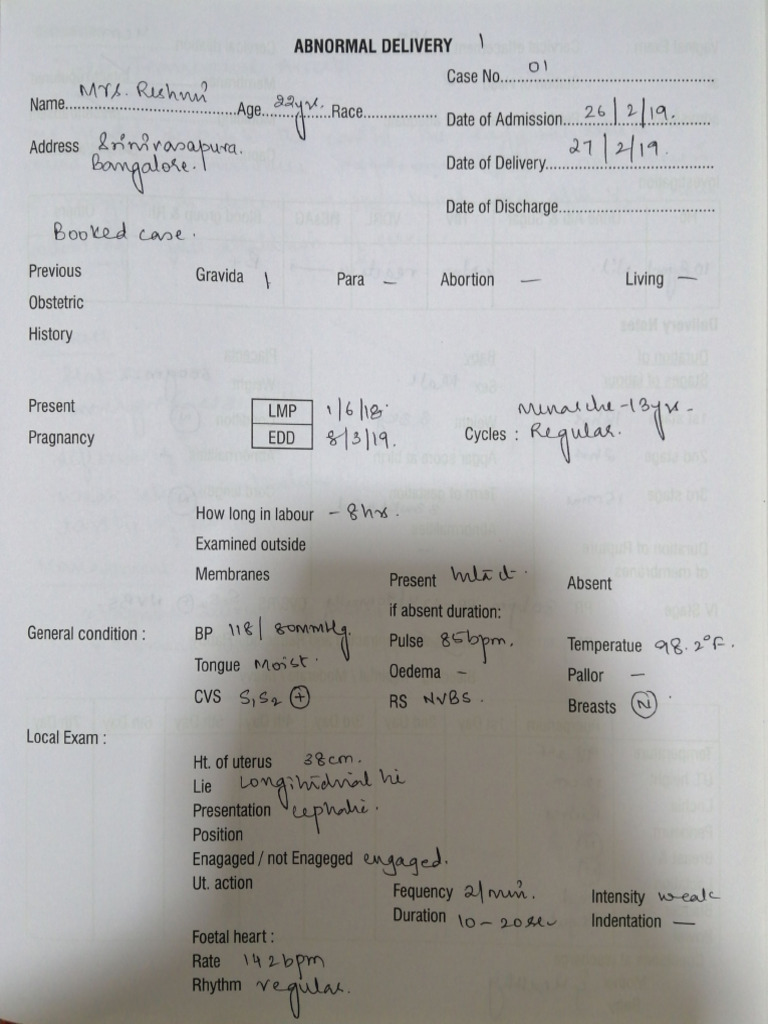Obg Record 2 | PDF