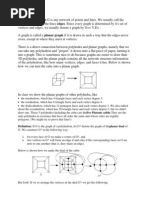 Definition: A Graph G Is Any Network of Points and Lines. We Usually Call The