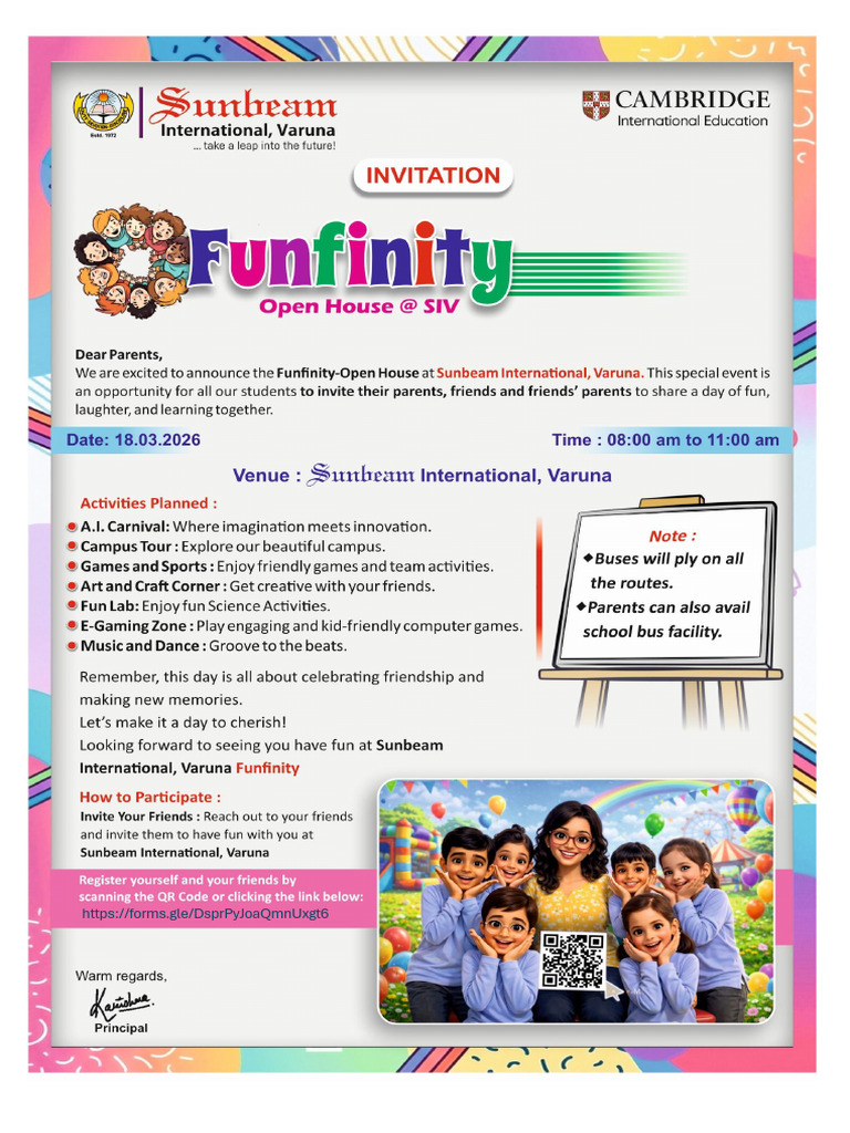 Funfinity (Open House) With Bus 2025-26 | PDF
