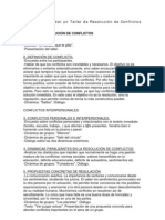 Recursos Para Un Taller de Resolucin de Conflictos