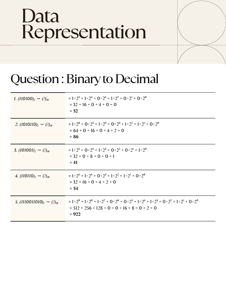 Data Representation | PDF
