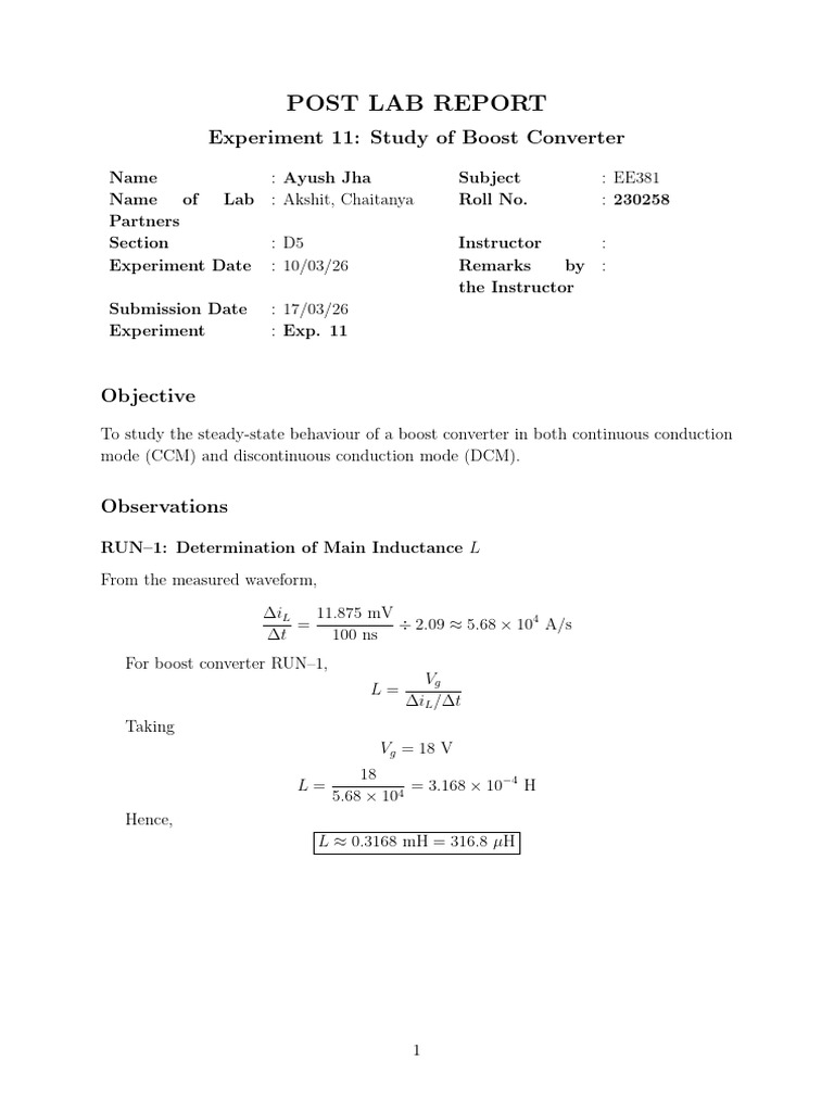 EMEC Exp11 Post Lab | PDF | Resonance | Computer Engineering