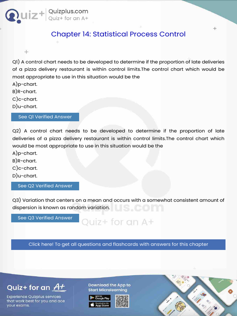 A Control Chart Needs To Be Developed To Determine If The Proportion of ...