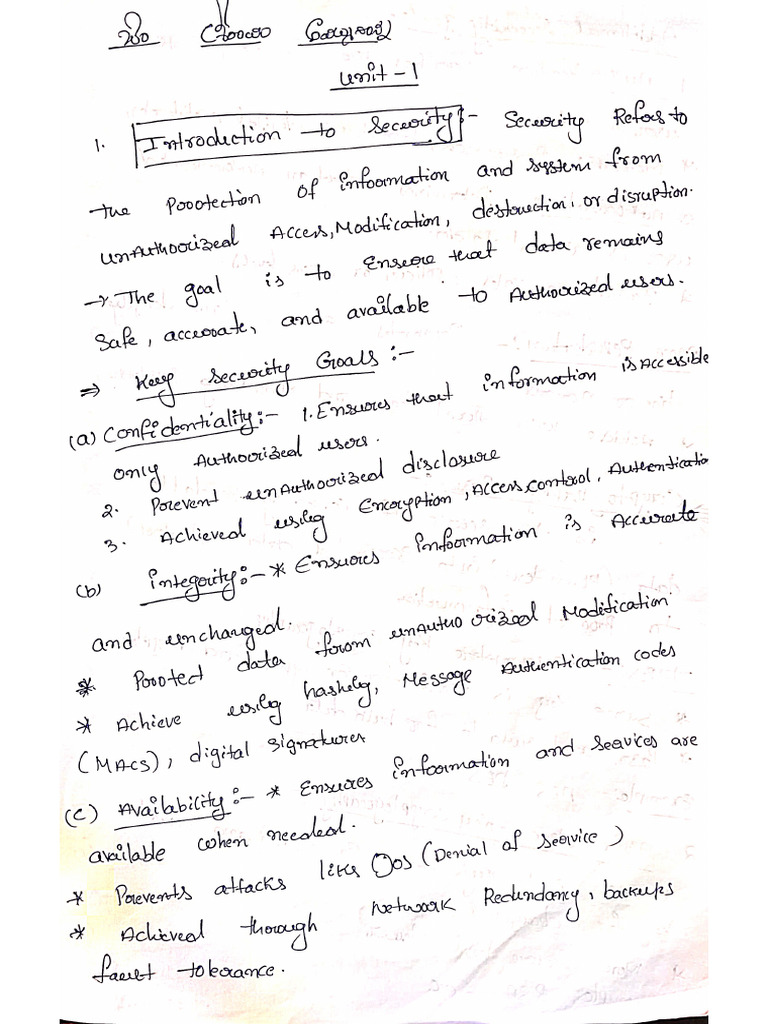 CNS Unit 1 | PDF