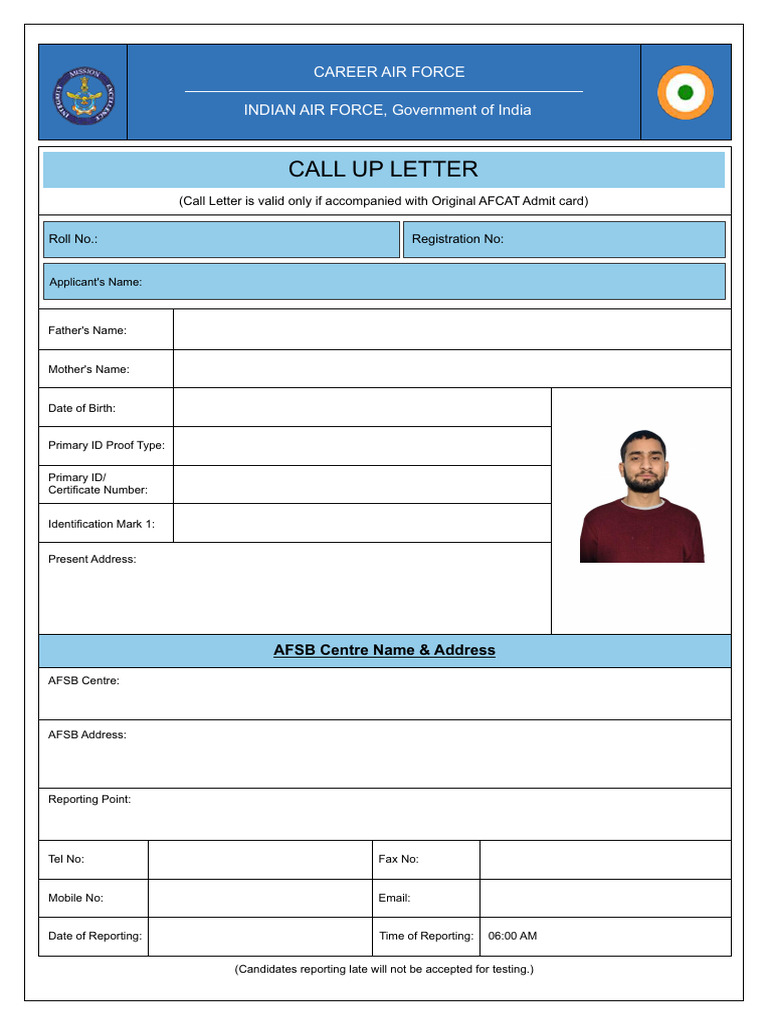 Call Letter | PDF