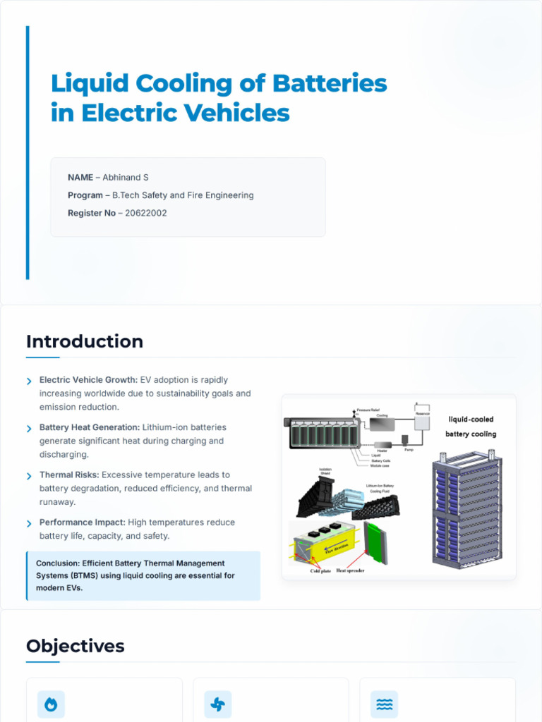 Liquid Cooling of Batteries | PDF