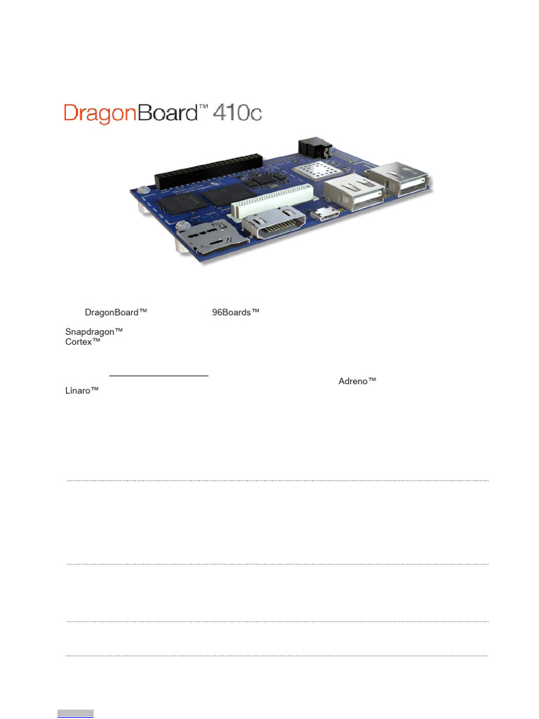 Dragon Board Data Sheet Letter Rev D | PDF | Radio | Electromagnetic ...