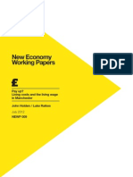 New Economy Working Paper, ‘Pay up? Living costs and the living wage in Manchester'