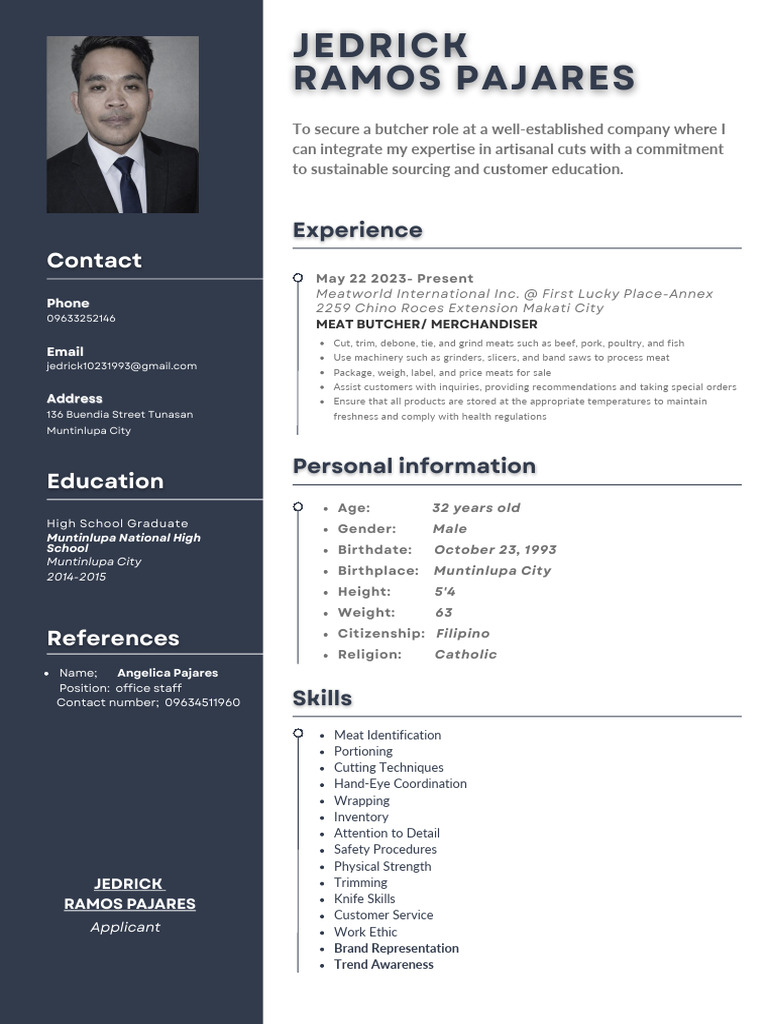 CV Sir Jedrick | PDF