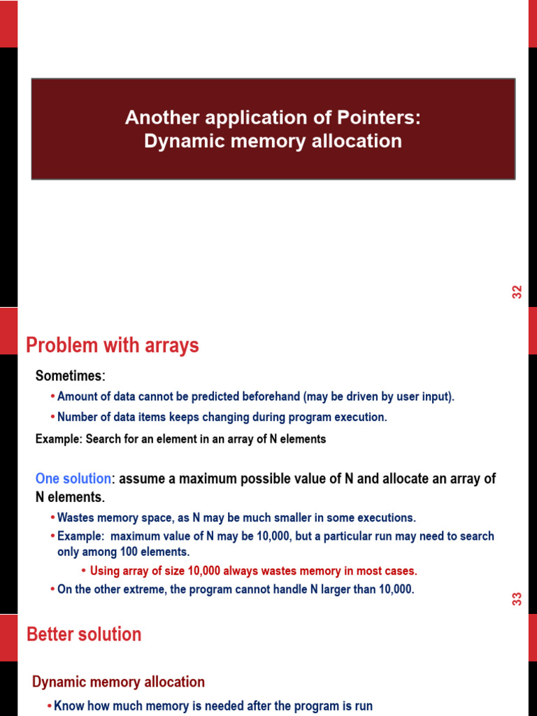 11-Dynamic Memory Allocation | PDF