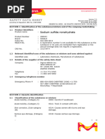 Sodium Hydroxide Safety Data Sheet | PDF | Dangerous Goods | Chemistry