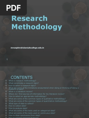 Research Methodology