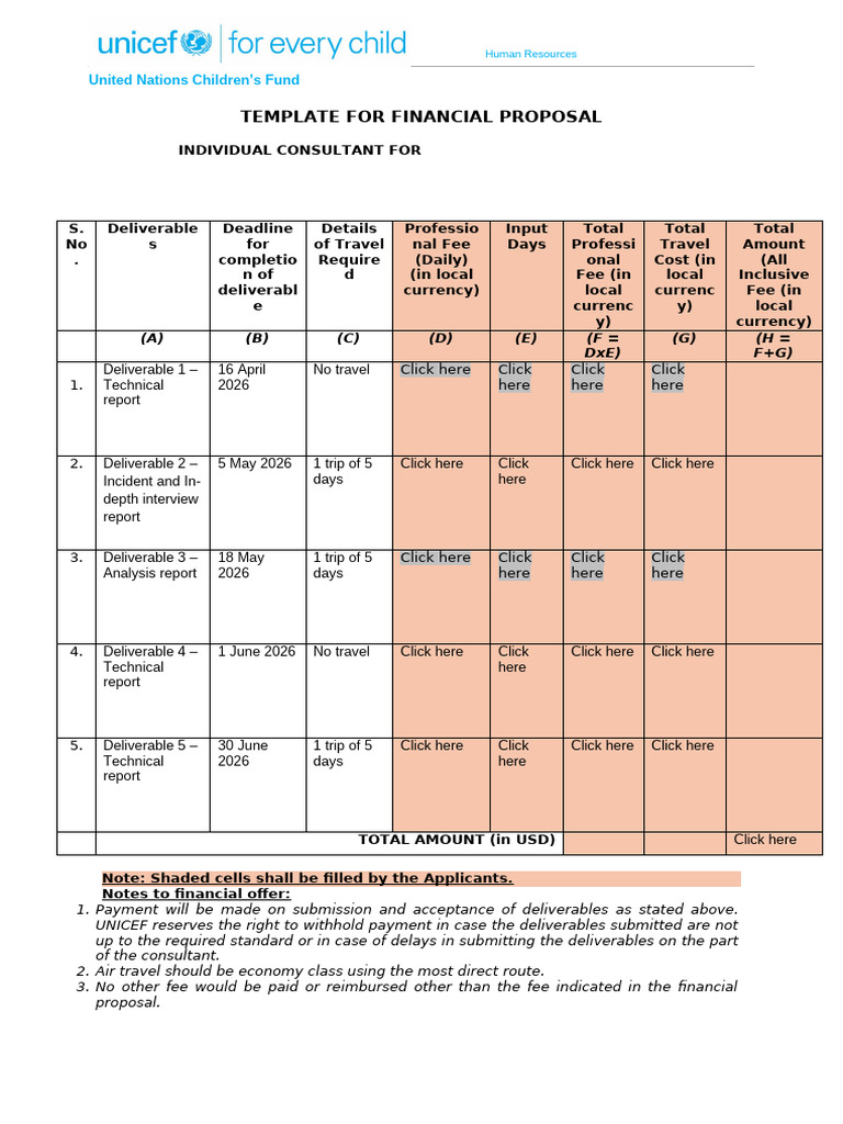 TMC0001242 Financial Proposal Template | PDF