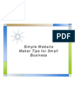 Simple Website Maker Tips for Small Business