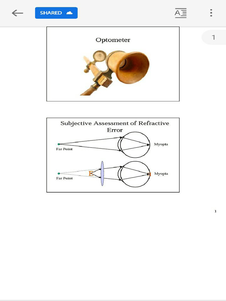 Optometer | PDF