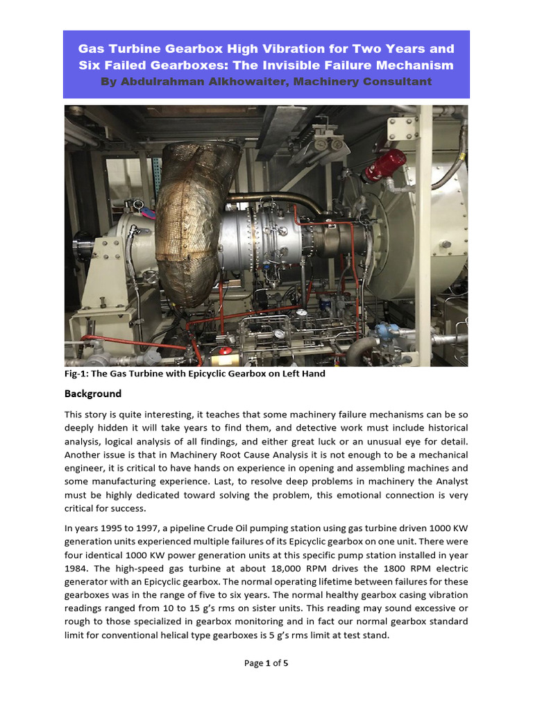 Vibration On High Speed Gas Turbine | PDF | Machines | Manufactured Goods