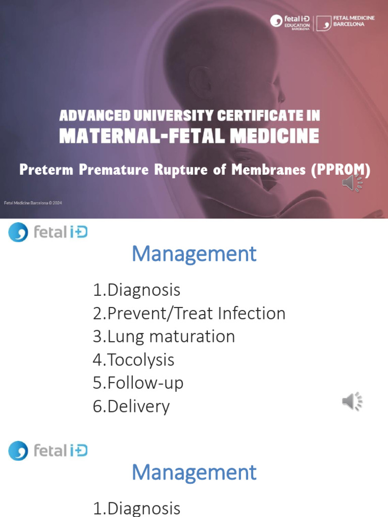 PPROM | PDF | Childbirth | Medical Specialties